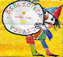 bimbo mostra un cartellone circolare: disegno